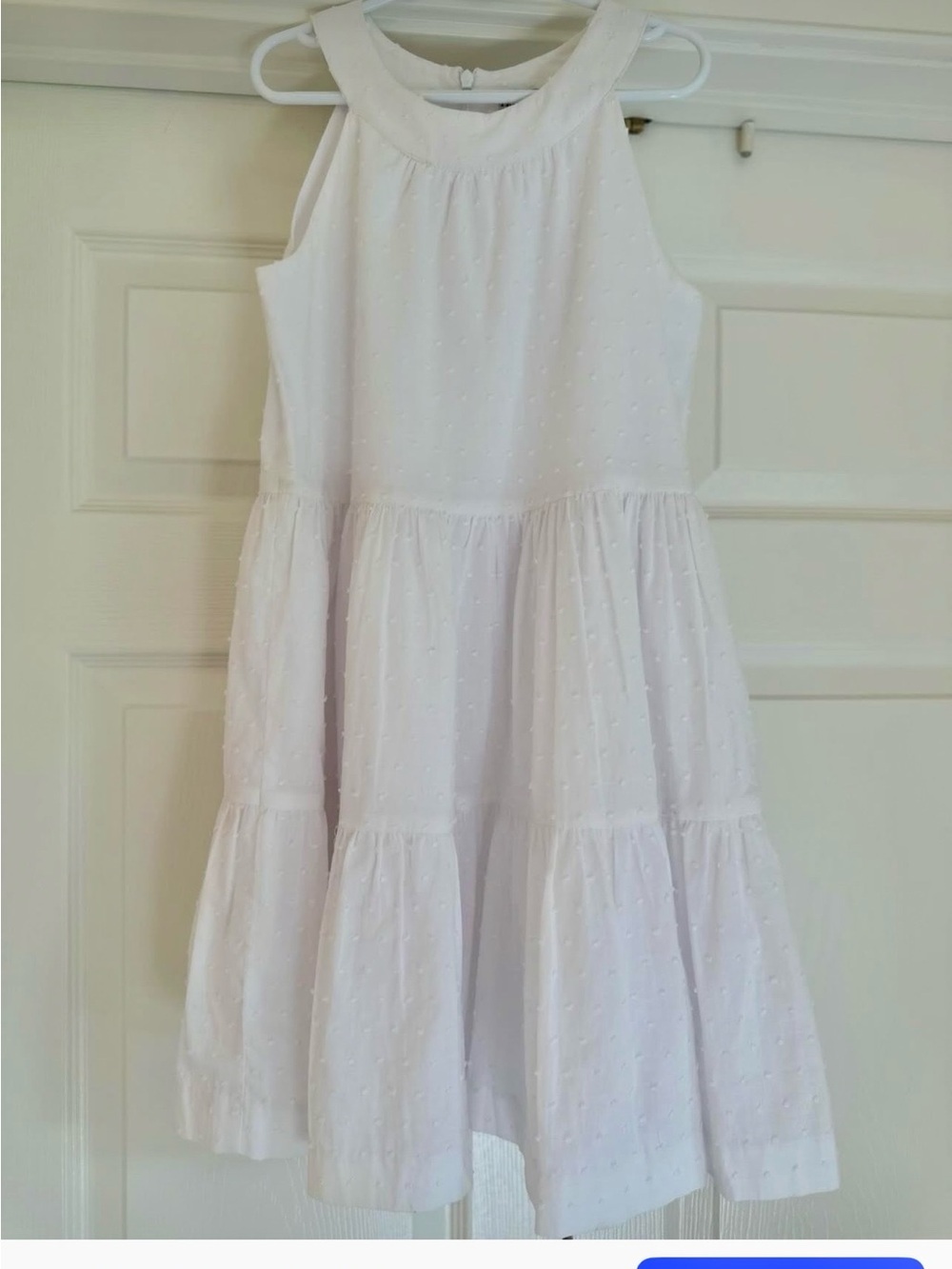 NWT Girls white Swiss dot dress by Maria Casero/ Luli & Me size 14